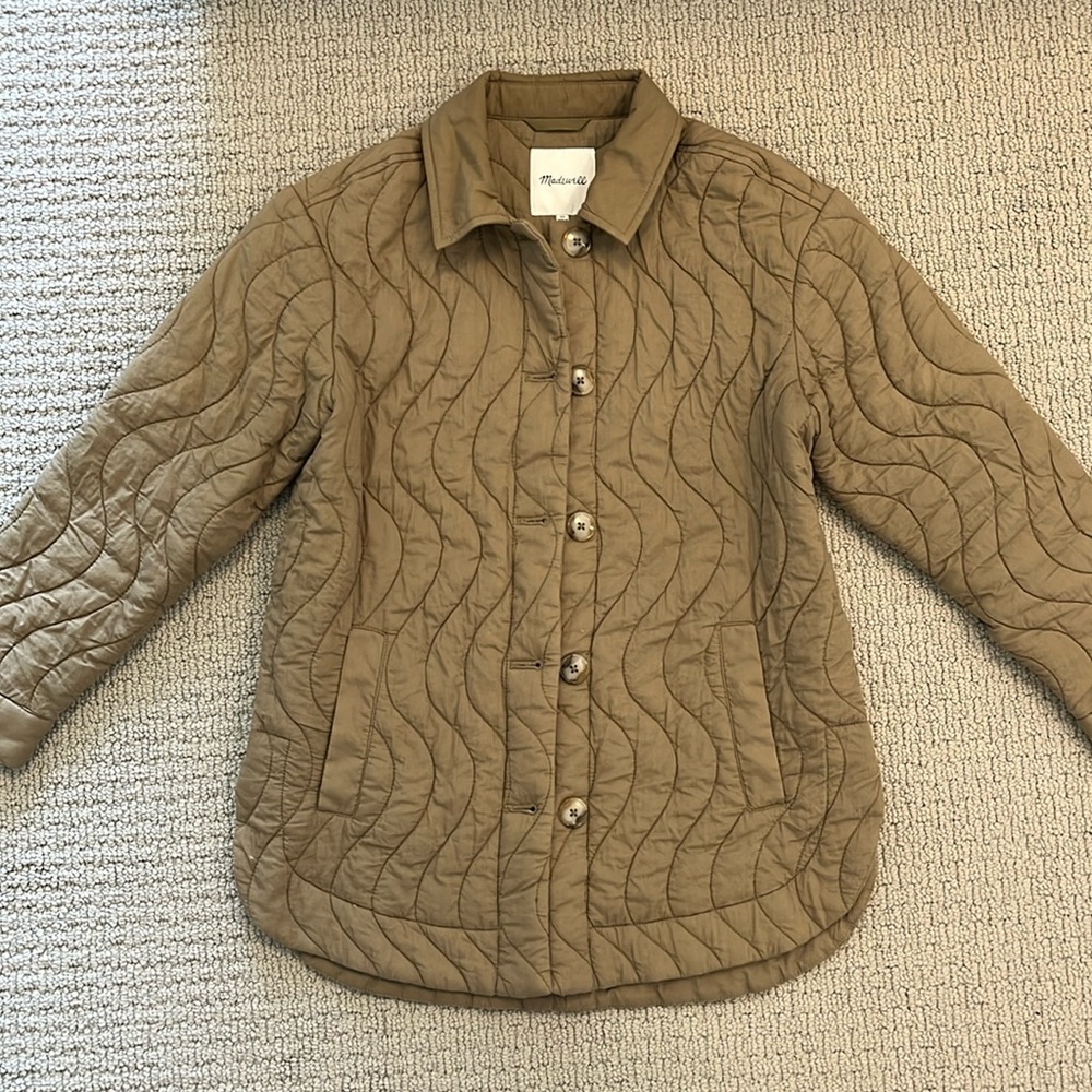 Madewell Quilted Belrose Shirt Jacket - XS, Distant Surplus